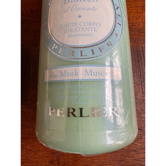 PERLIER White Musk Moisturizing Body Milk 16.9 FL OZ JUMBO SIZE ~ SEALED NEW - Picture 3 of 5